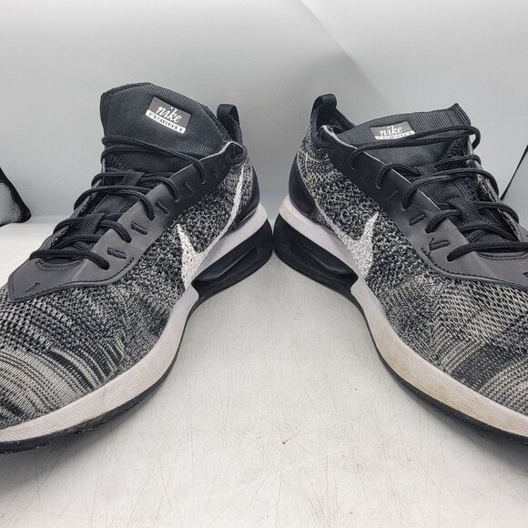 Nike Air Max Flyknit Racer Mens 15 Running Shoes Black White Oreo DJ6106-001 main image 8